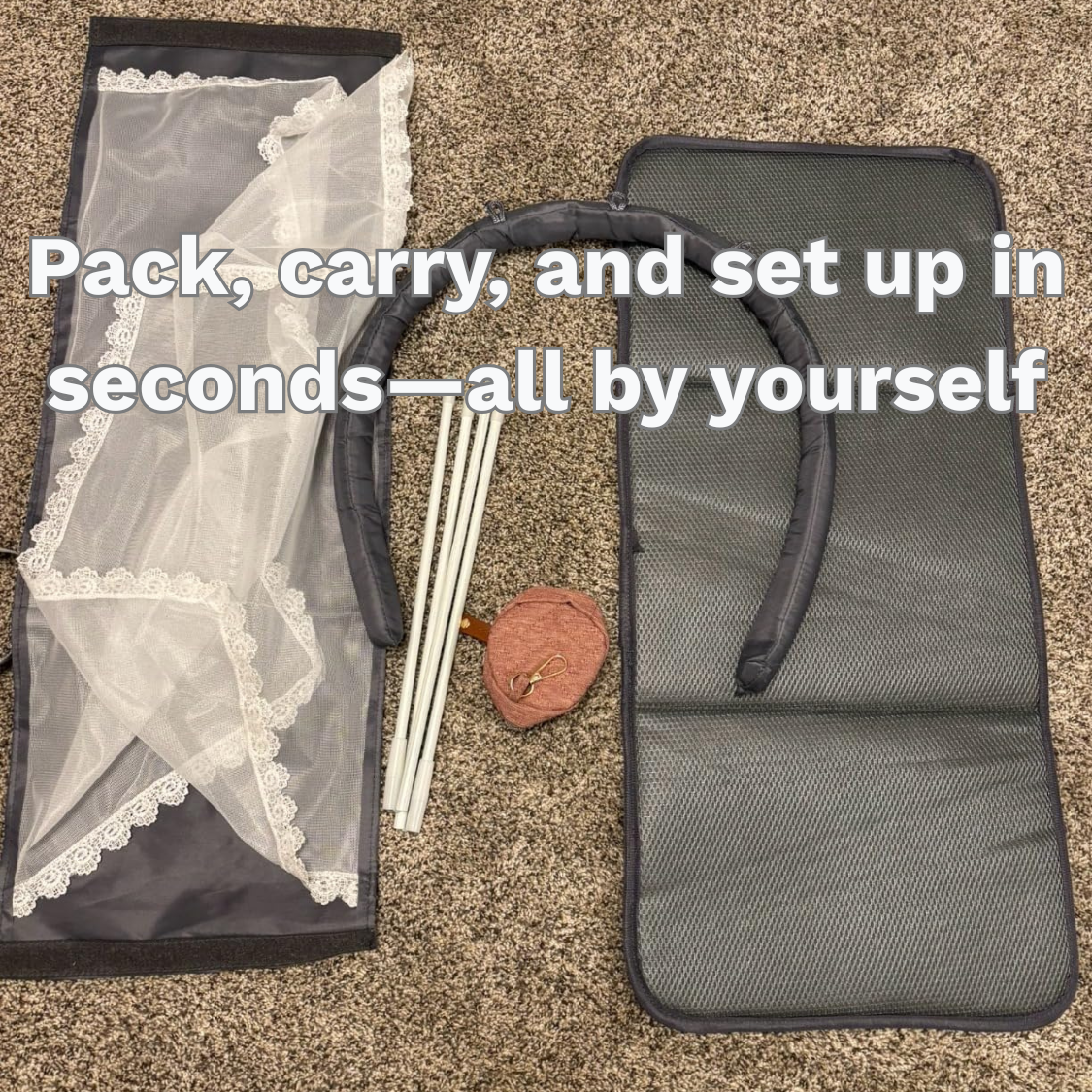 JetTots 2-in-1 Diaper Bag & Crib