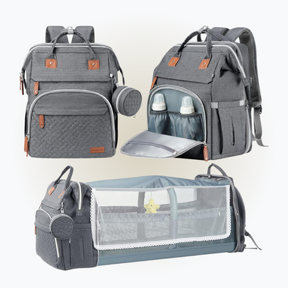 JetTots 2-in-1 Diaper Bag & Crib